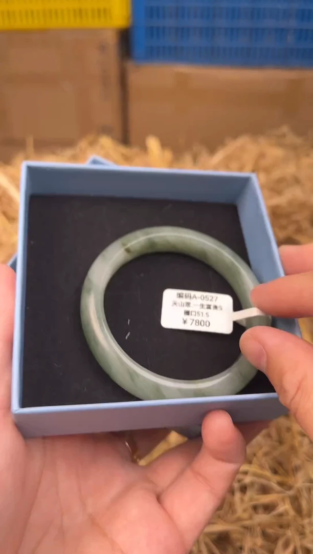 未镶嵌手镯石英质玉编码A0527