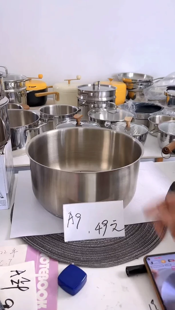 304不锈钢28*14汤锅锅胚复底A9