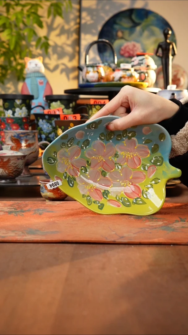 瓷片景德镇手工手绘894