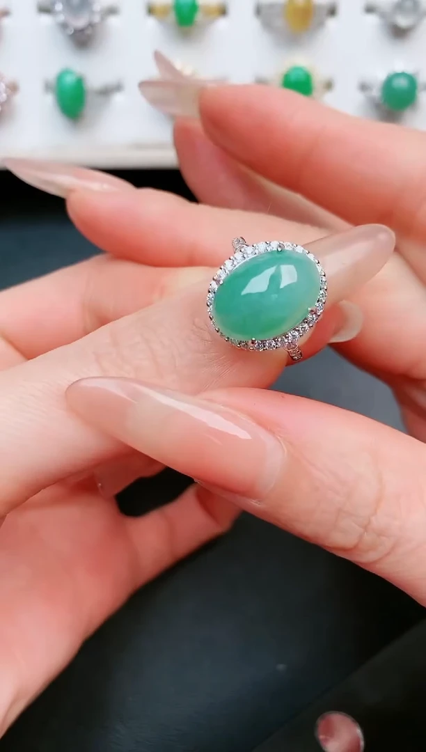 【闪购商品】翡翠戒指银S925镶嵌.....