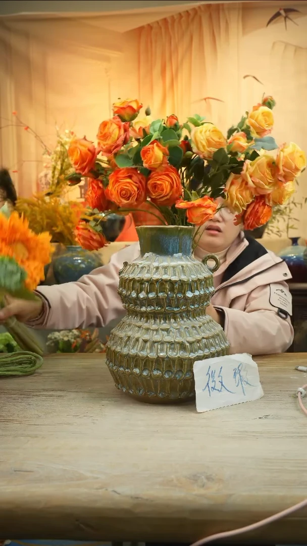 高28口9陶瓷花瓶花器