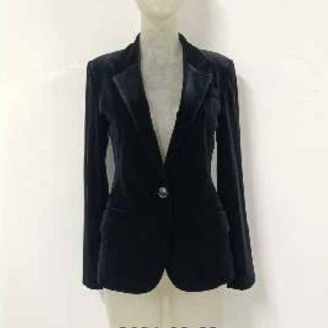 AMASS/阿玛施气质高级丝绒黑色西服5400191