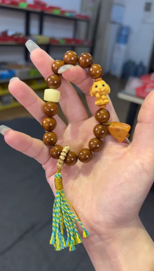 【闪购商品】菩提根/象牙果吊坠 13mm紫金鼠杰瑞