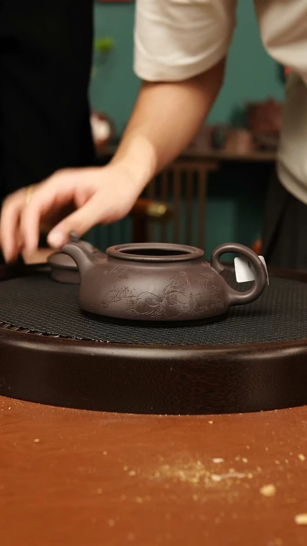 茶壶紫砂紫砂壶微瑕精工太白醉酒034