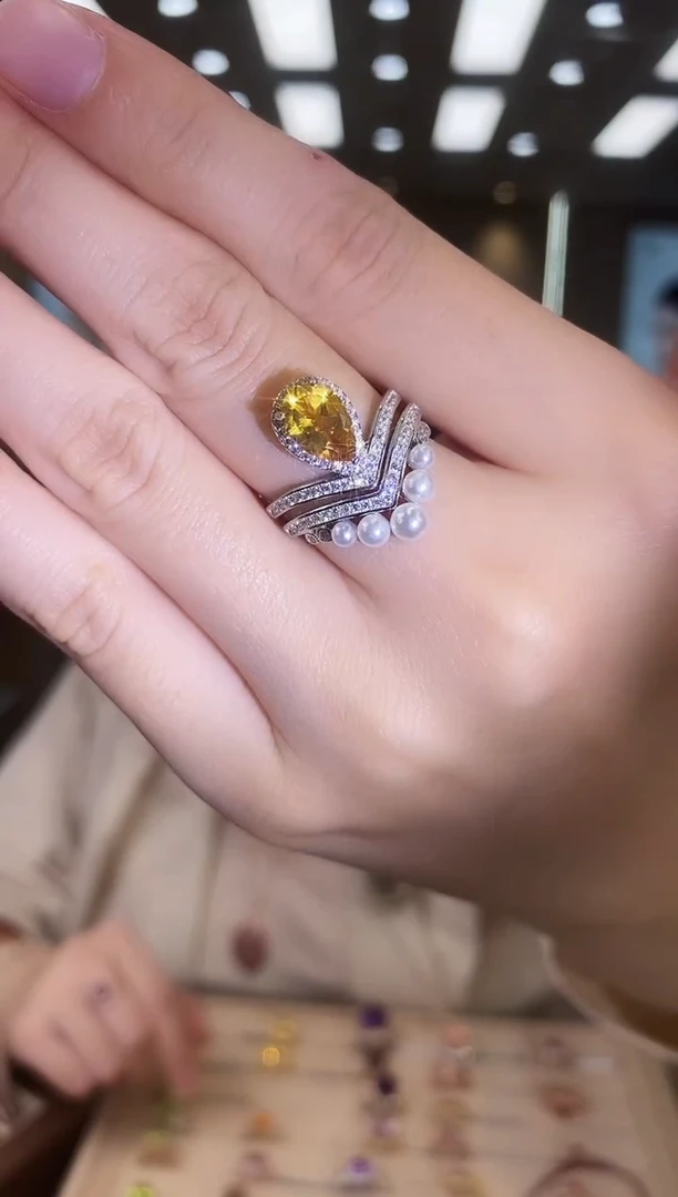 银S925镶嵌戒指水晶04