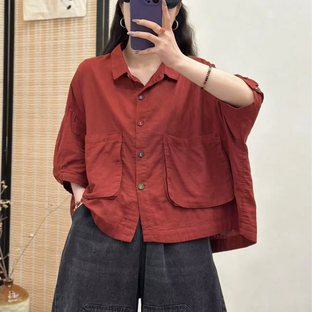 12318新款夏季简约休闲百搭气质衬衫