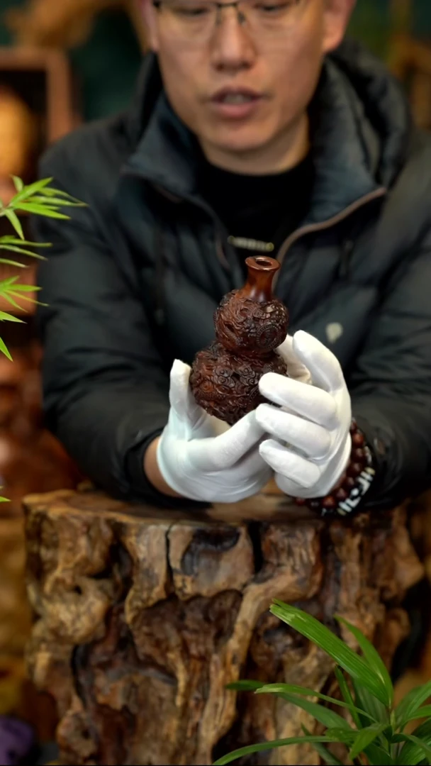 木雷击枣木盘龙葫芦
