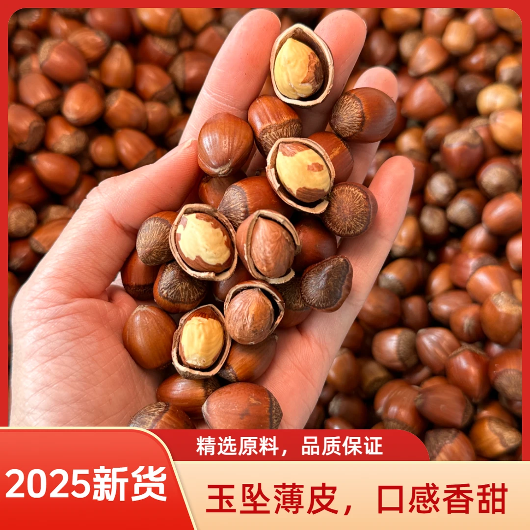 【玉坠榛子】2025新货东北铁岭开原榛子薄皮不开口坚果零食中秋礼品