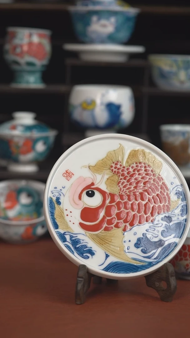 昨明手绘壶承  （微瑕福利 ）