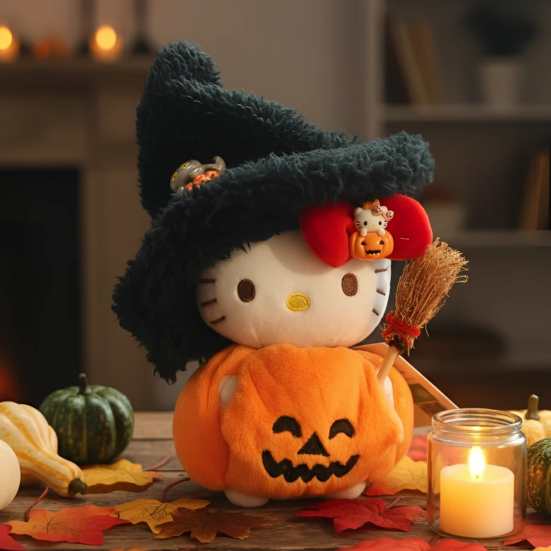 正版HelloKitty小南瓜kt挂件三丽鸥毛绒包挂玩偶送朋友生日礼物
