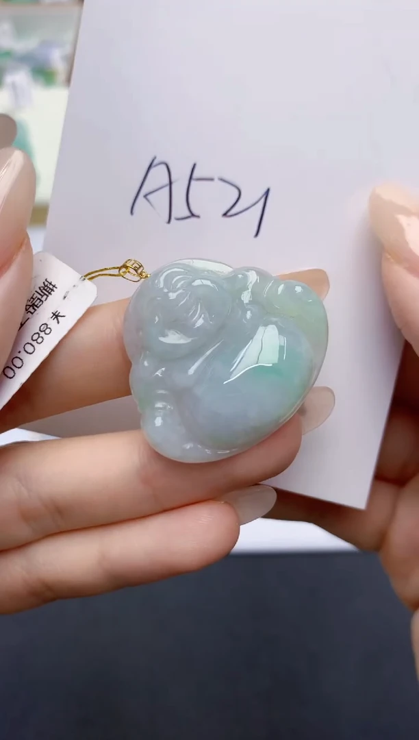 翡翠未镶嵌颈饰天然缅甸A货翡翠
