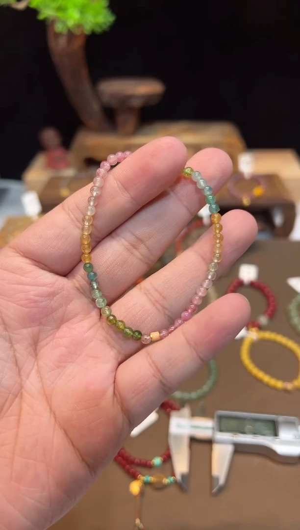 【闪购商品】碧玺手链未镶嵌手饰@@9660