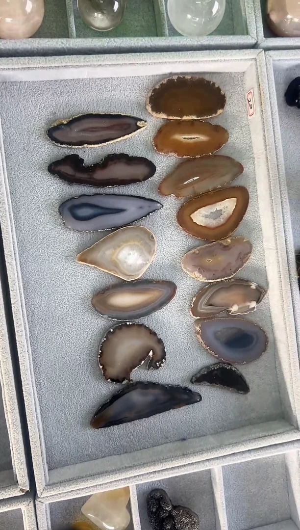 未镶嵌玛瑙/玉髓珠宝半成品S094 多样性发一件