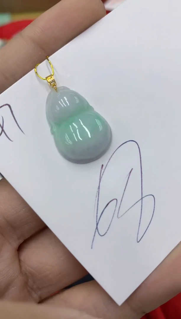 【闪购商品】翡翠颈饰18K金镶嵌号链接111111