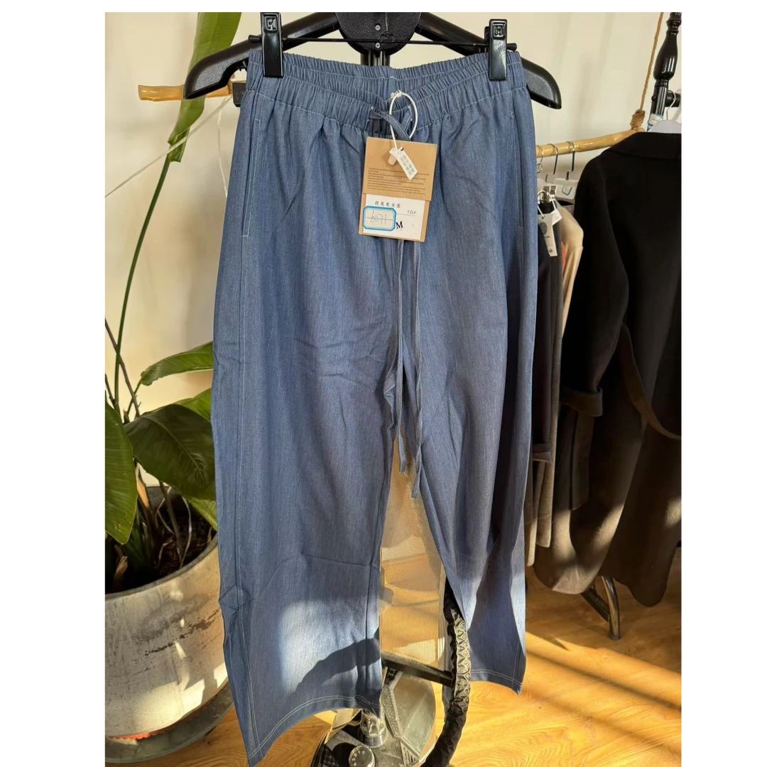 【程发发】抽绳牛仔裤6071