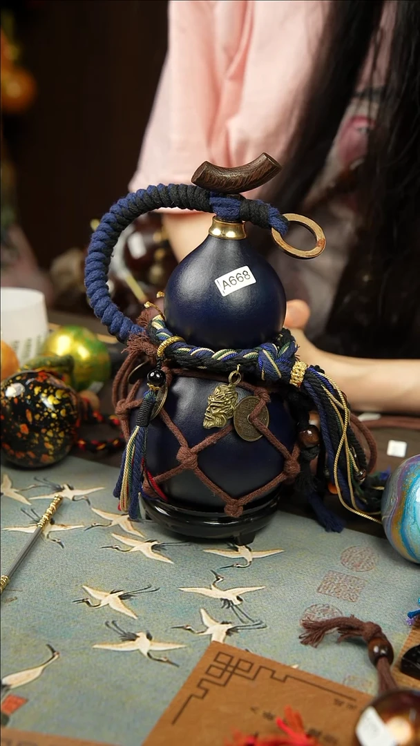 668号500ml左右非遗大漆酒葫芦