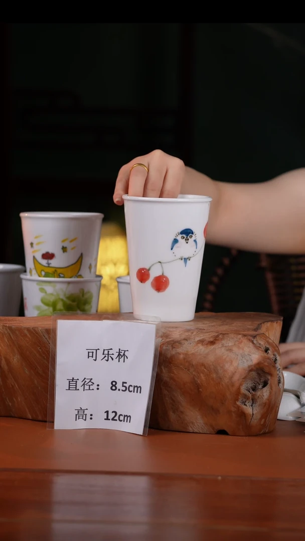 瓷片景德镇高温釉中彩餐具（无毒无铅无镉）