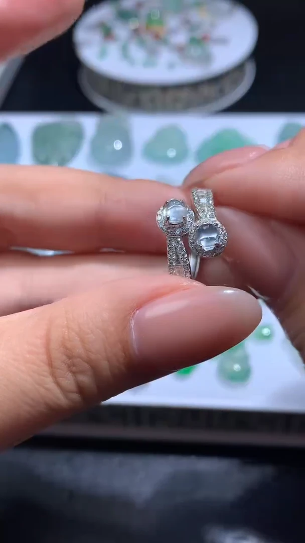 未镶嵌戒指翡翠净货