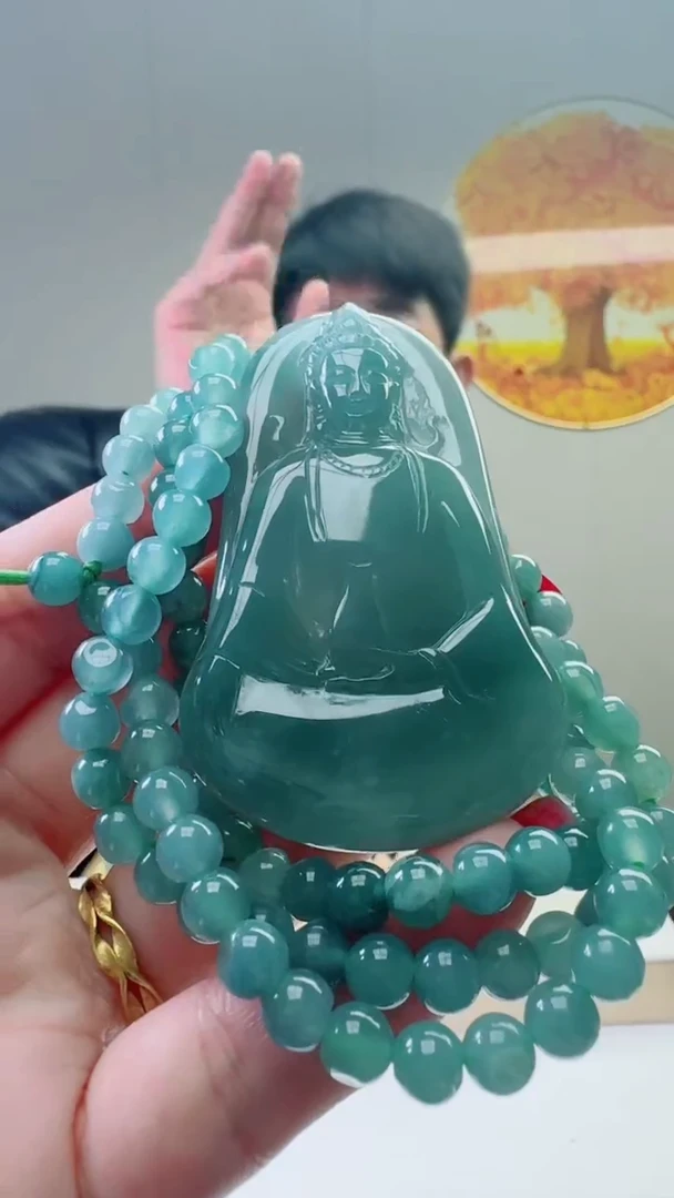 颈饰未镶嵌翡翠天然A货翡翠  多样性随机发其一