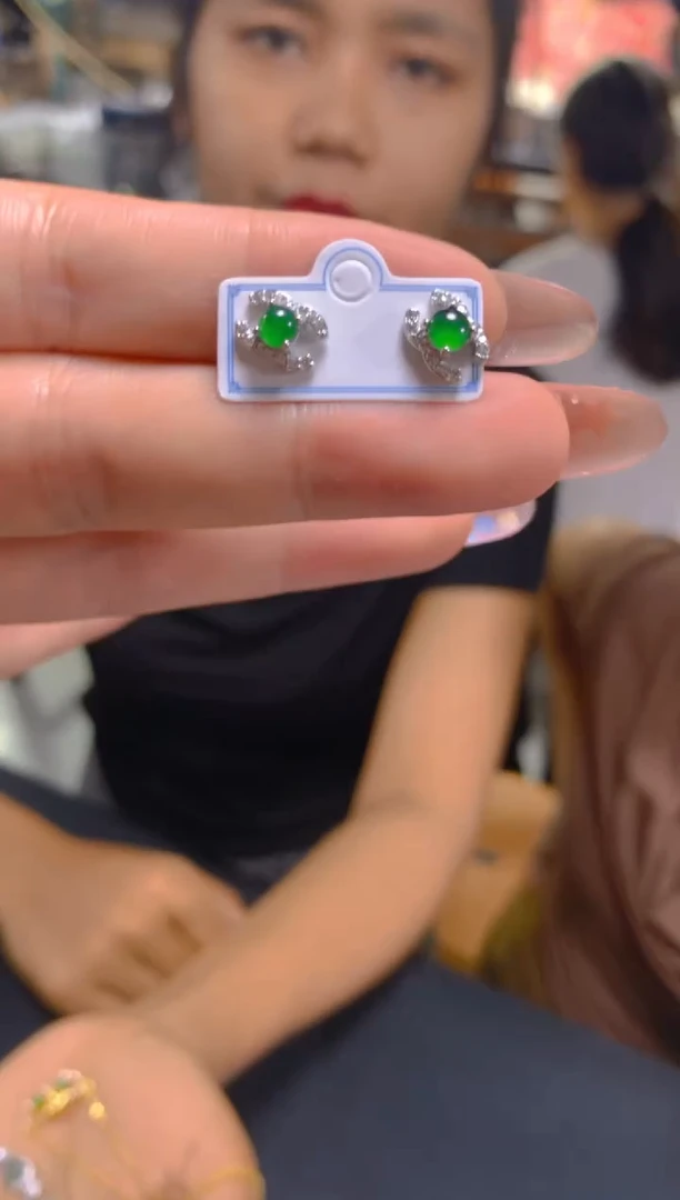 翡翠未镶嵌耳饰0583001517多样性发一
