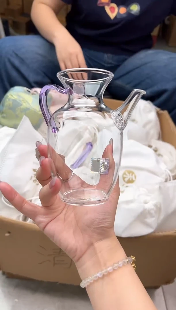 禾墨粉色壶浅紫色