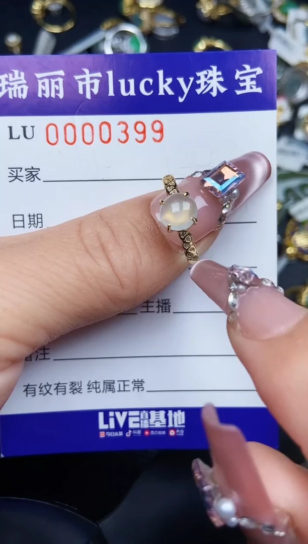 翡翠银S925镶嵌颈饰0399