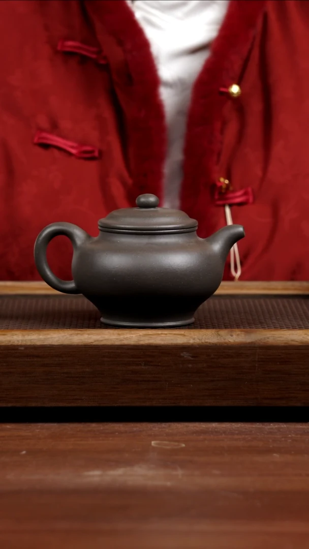 【闪购商品】紫砂茶壶天青掇只290CC