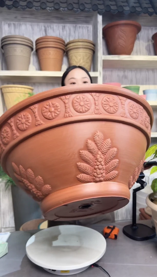大碗莲加厚花盆外贸尾单