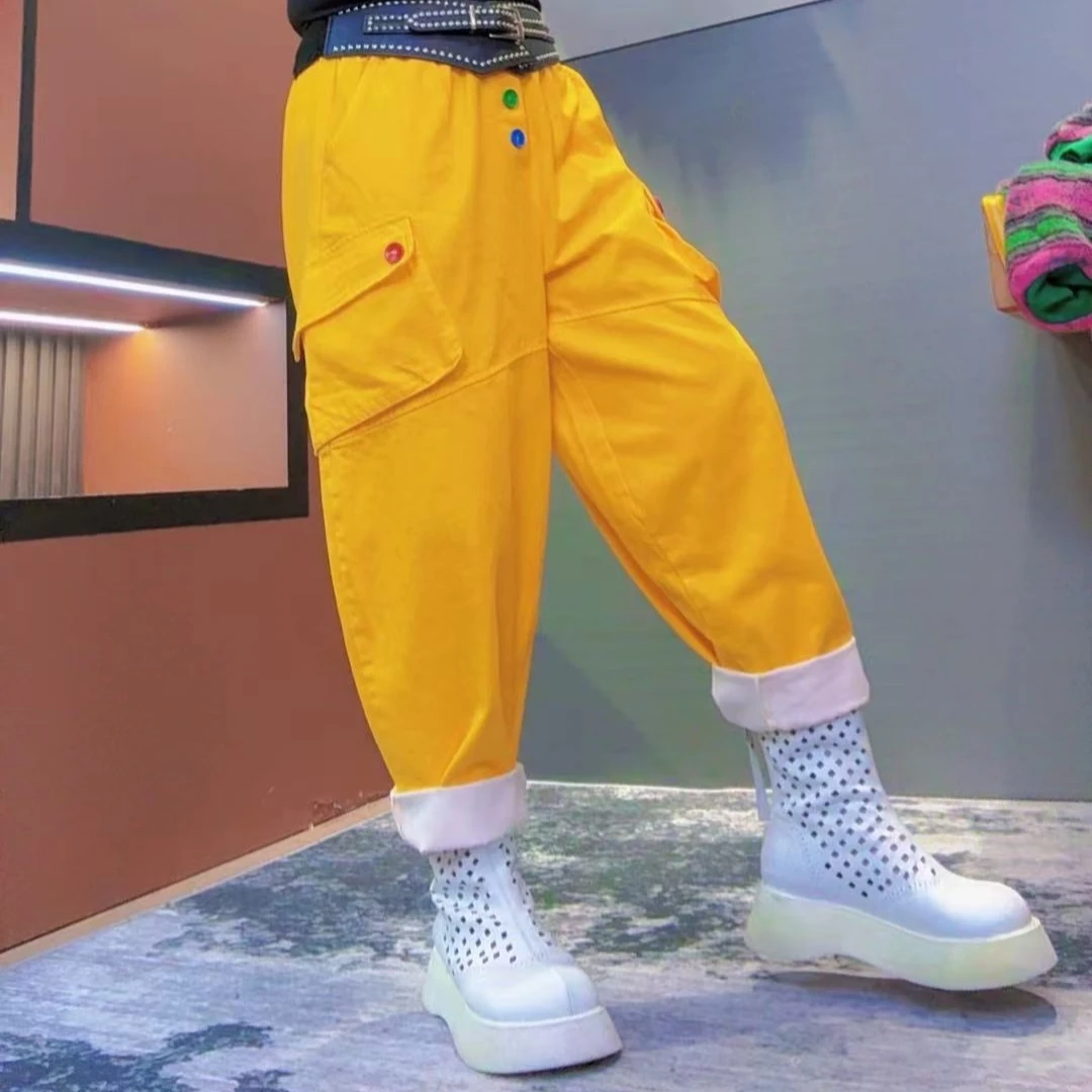 {欧洲站}梦姐同款时尚洗水牛仔裤