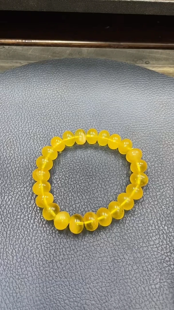 裸石蜜蜡未镶嵌鸡油黄蜜蜡算盘珠卡11手串假一赔十多样性发其一