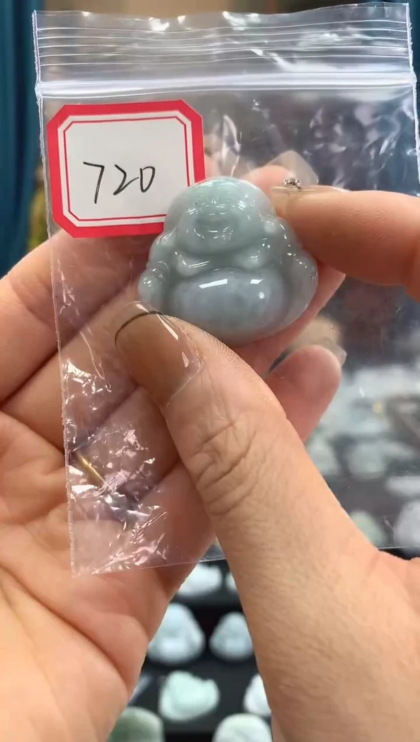 翡翠未镶嵌颈饰佛公720