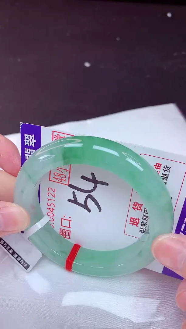 未镶嵌手镯翡翠54（48小时鉴赏期 ）