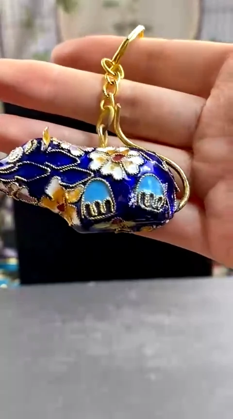 【闪购商品】非遗技艺 景泰蓝钥匙扣鼠