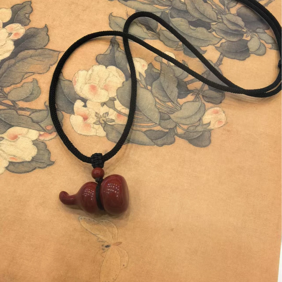 含辰砂工艺品朱砂葫芦吊坠MY多样性发其一