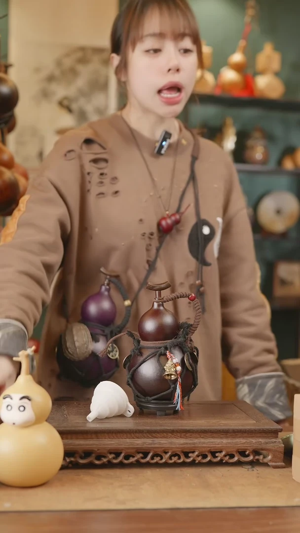 【闪购商品】84号精品天然大漆工艺防渗内胆酒葫芦~