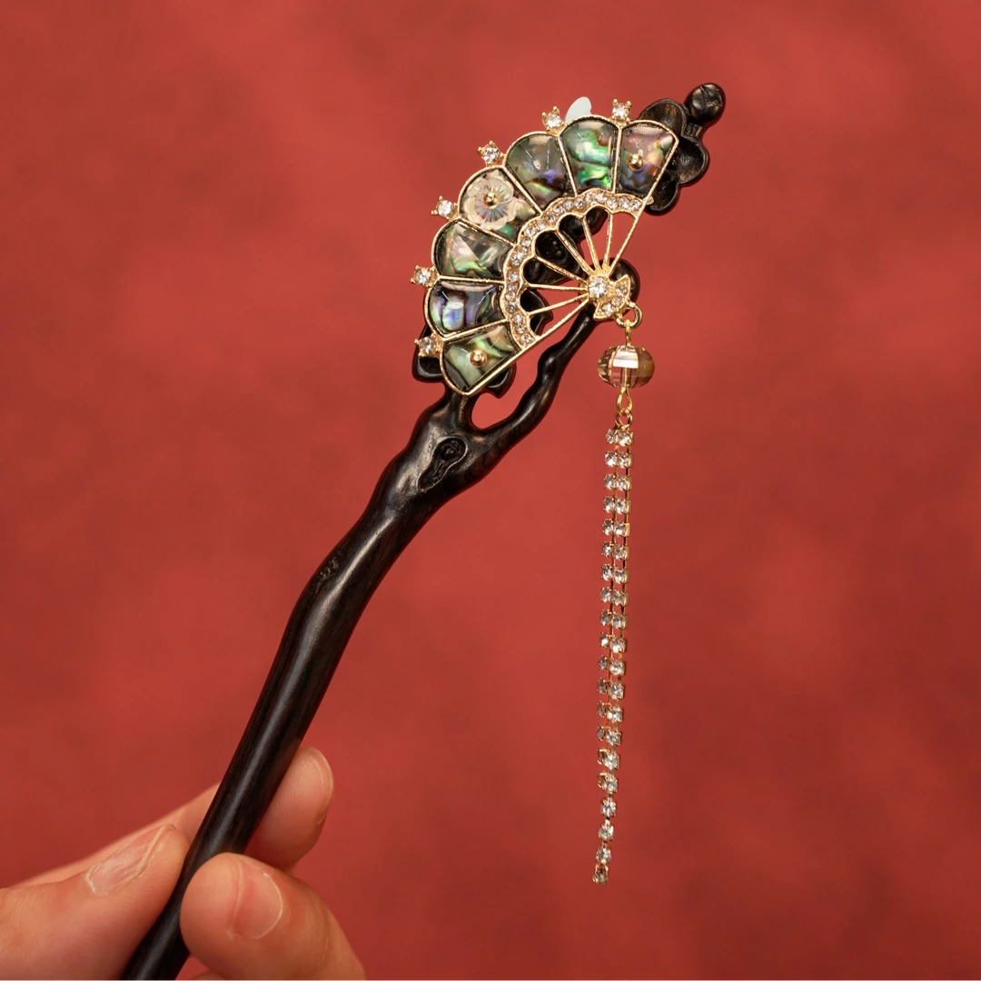 【原创螺钿】单簪 非遗手工绒花发簪子国风搭配送礼