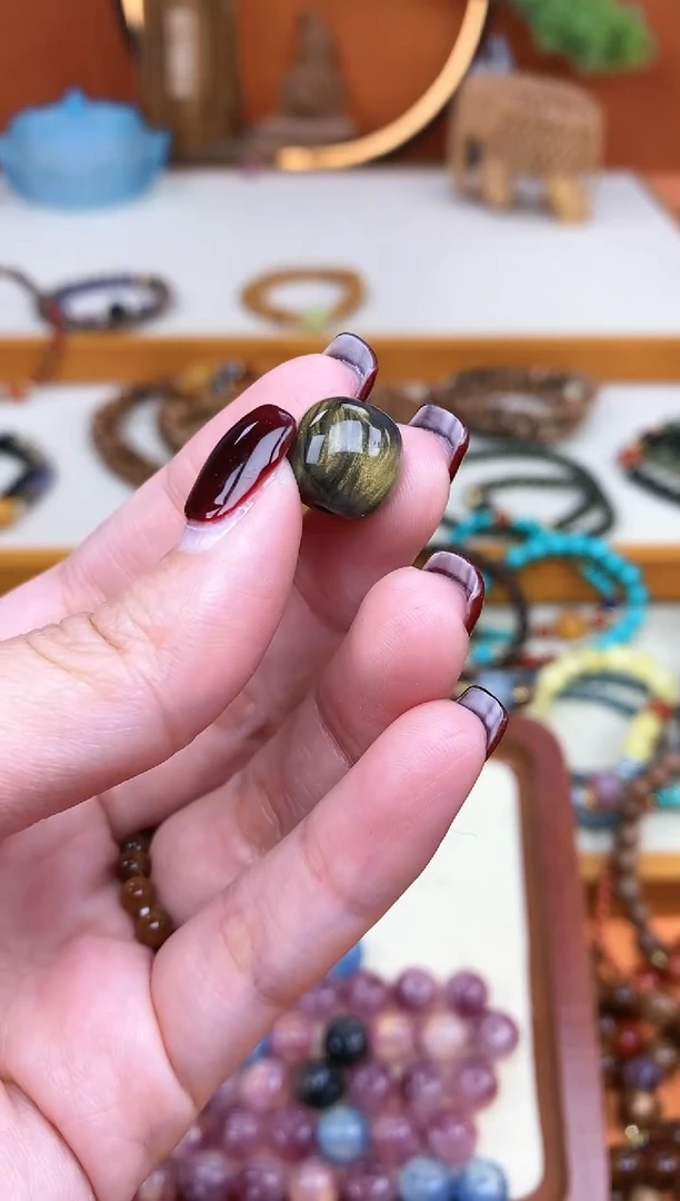 【闪购商品】欧泊吊坠(不含链)未镶嵌黑金欧泊单颗单珠吊坠