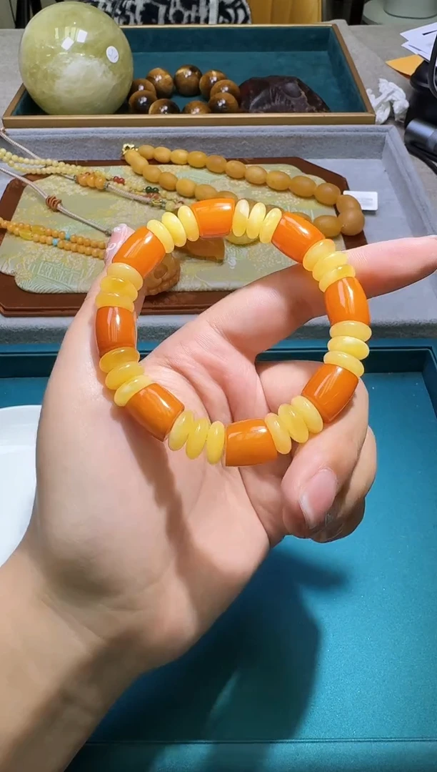 手链琥珀未镶嵌多样性发一件  717