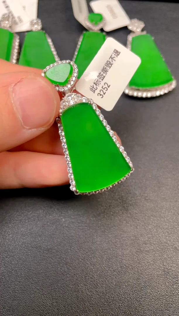 银S925镶嵌挂件翡翠DZ