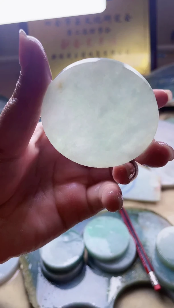 翡翠未镶嵌颈饰A货曹玉166