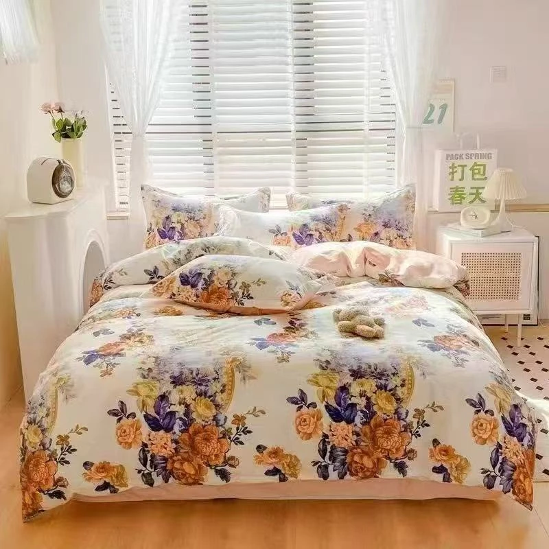 秋冬款四件套床单被套枕套200×230cm