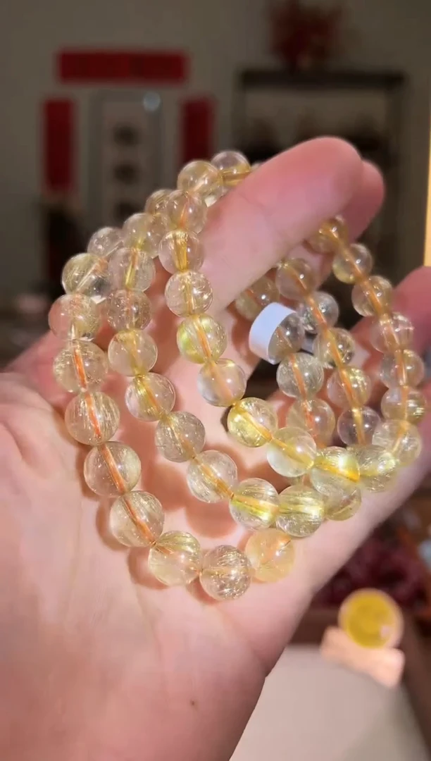 【闪购商品】发晶手串未镶嵌10+mm维纳斯金发晶（多样性发其一）