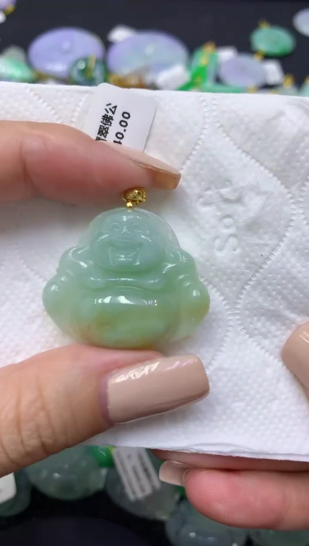 颈饰未镶嵌翡翠天然缅甸翡翠A货