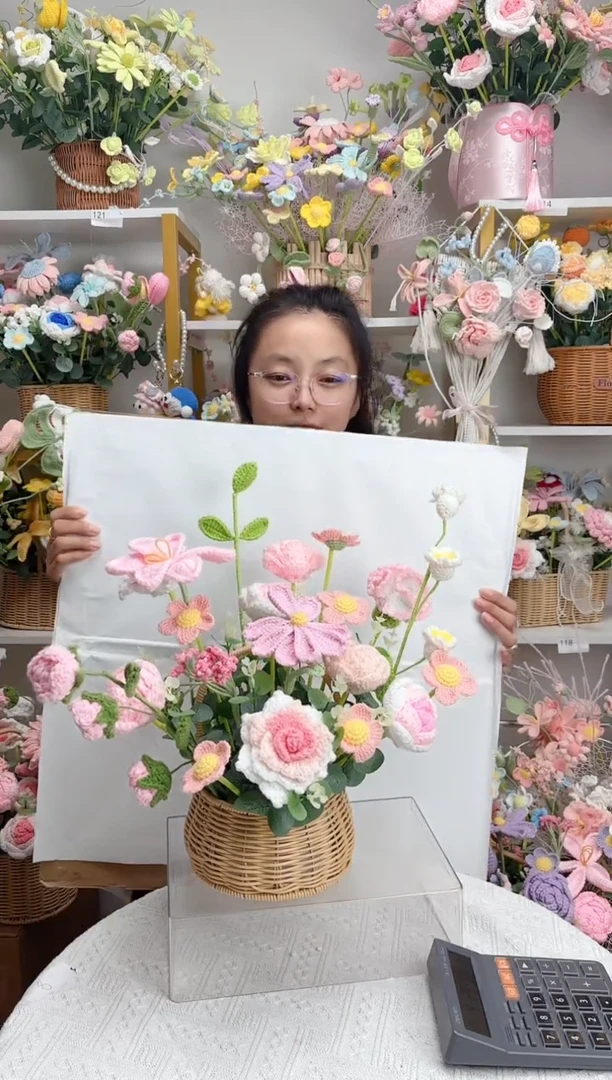 纯手工毛线花定制款