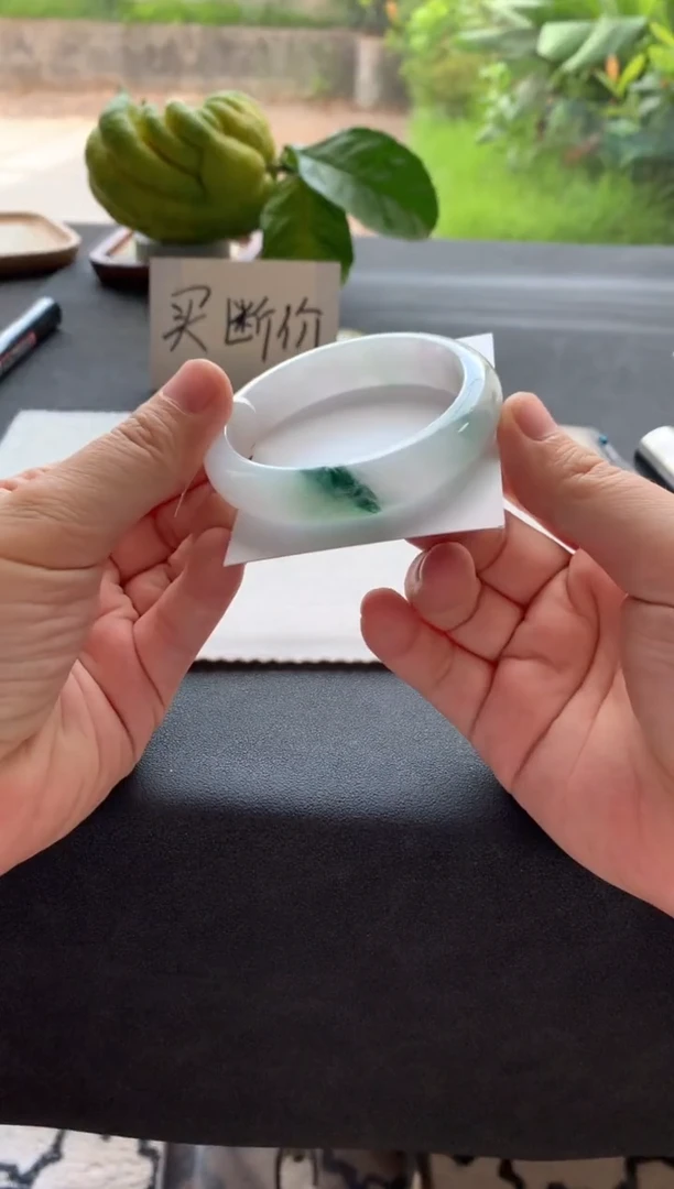 翡翠手镯未镶嵌55.2正圈买断A9087