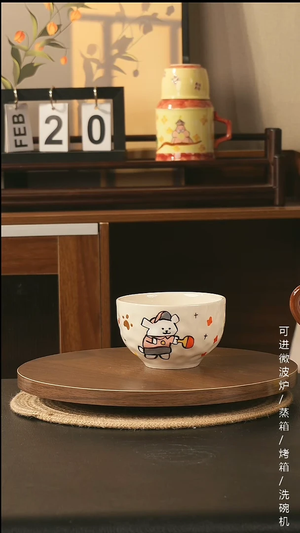 陶瓷景德镇高温釉下彩纯手绘创意瓷