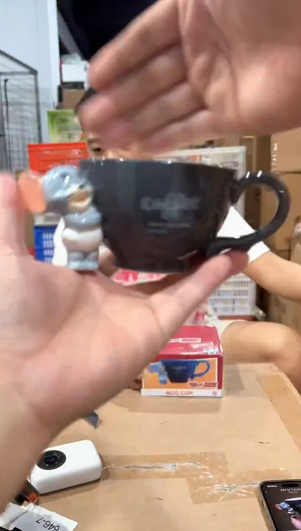 瓷片原盒立体泰菲咖啡杯