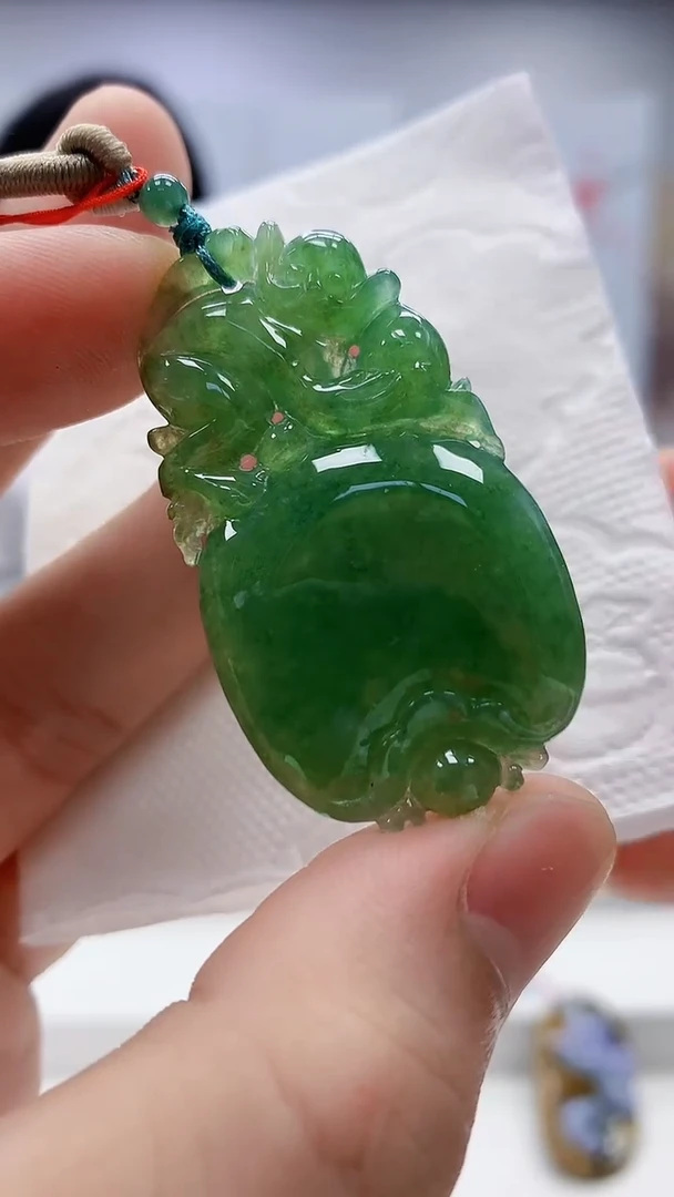 定制翡翠未镶嵌5158bb-毛货挂件48