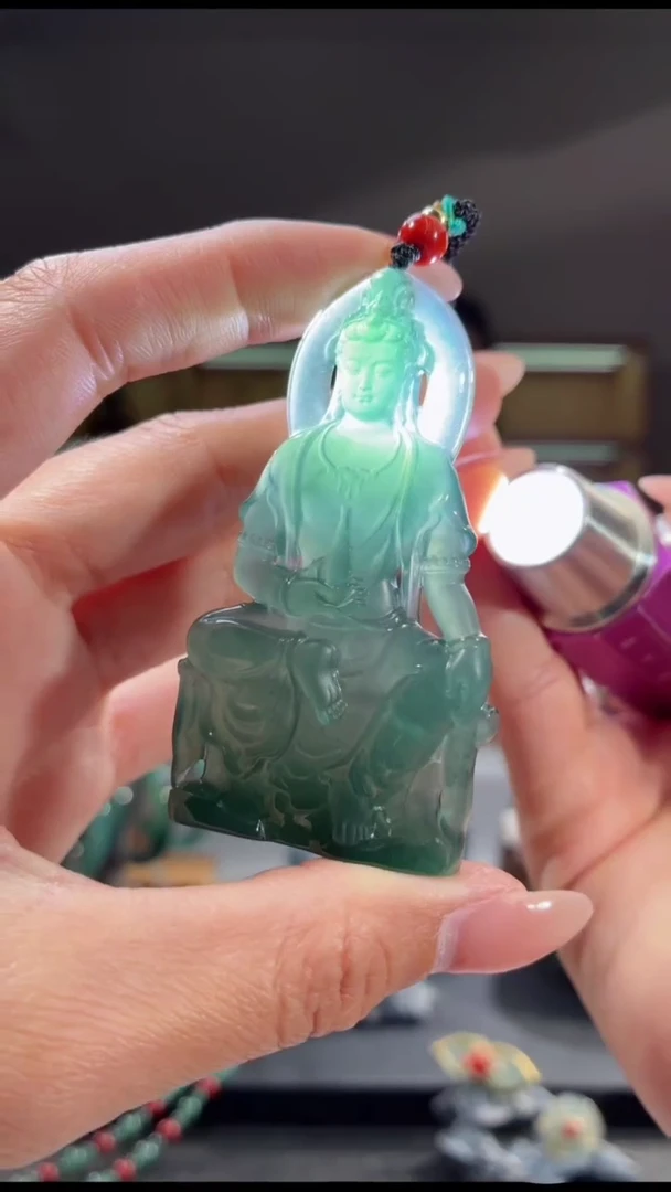 项链未镶嵌翡翠观音