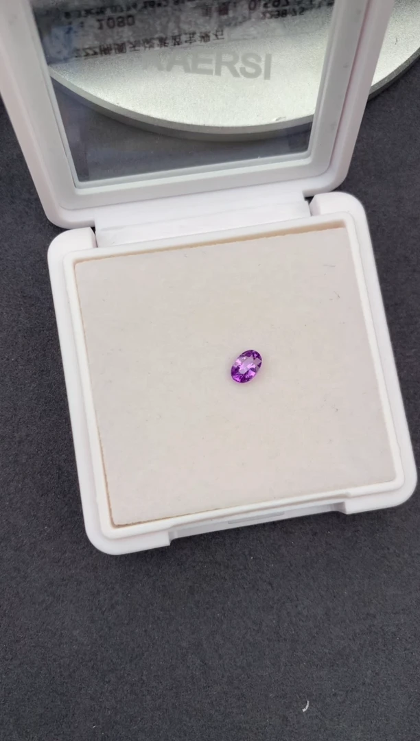 裸石彩色蓝宝石0.5ct紫蓝宝  定制   GH